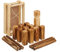Relaxdays Wikingerspiel, Wurfspiel aus Holz, Garten, 21 Spielfiguren, Kinder & Erwachsene, Campingspiel mit Kiste, braun