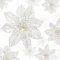 24 Stücke Glitzer Weihnachtsstern Weihnachtsbaum Ornament Weihnachten Blumen Dekor Ornament, 3/4/6 Zoll (Weiß)