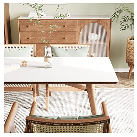 CIEEIN CIEHT PU Tischdecke Tischmatte Schreibtisch Tischunterlage Tischfolie Schutzfolie Tischschutz Matte Wasserdicht Weiß 90 * 180cm