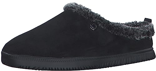 s.Oliver Damen Pantoffeln zum Reinschlüpfen Flauschig, Schwarz (Black), 39 EU