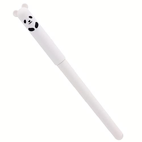 DOANTE 1 Stück Erasable pen Gelschreiber radierbar Radierbare stifte Kugelschreiber zum wegradieren Radierbarer kugelschreiber Friction stifte Stift zum radieren,Schwarze Mine, weißer Schaft