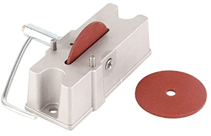 Limeuse de Segments Piston Manuel, Meule Carbure 120 Grit | Outil en alliage d'aluminium, pour ajustement jeu de segments, compatible réparation moteur, fixation rapide sur établi,