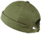 Zylioo Chapeaux surdimensionnés XXL sans bord, grande casquette à revers roulé, casquette de marin réglable, chapeau de port court sans visière, vert militaire, L/XL