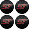 BAGLEV 4 Stück Wheel Hub Caps Radzierdeckel Mittellochdeckel Ersatzteil,für Ford ST Focus x 2 3 Kuga Fiesta Mondeo 60mm 56mm Wasserdicht Staubdicht Verschleißfest und Langlebig,C-56MM