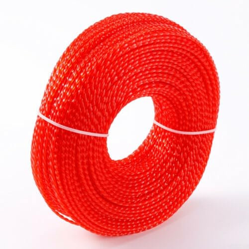 2 4Mm*100m Decespugliatore Filo di Nylon Strimmer Filo di Nylon Sostituzione Corda Intrecciata Trimmer Accessori