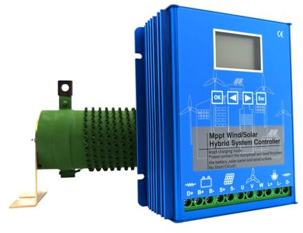 Regulador Solar, Controlador de carga MPPT, híbrido Solar y eólico de 5000w, 12v, 24v y 24v, 48v, regulador automático, molinos de viento for uso doméstico ,para panel solar(12V 24V Auto,4500w)