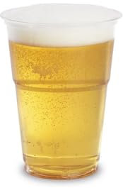 DPdantepellacani 400 Bicchieri Monouso con Tacca di delimitazione 0,4 L in plastica PP ideali per Birra e Bevande Gassate