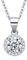 Dada Gioielli - Collana Rotondo 9mm Punto Luce Argento 925 Con Zirconi Brillanti Catenina 45+5cm (Bianco Cristallo)