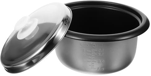 Alipis Pentola Interna Per Cuociriso in Metallo Pentola Antiaderente Per Cucinare Accessorio e Fornitura Per Cuociriso Elettrico Misurazione Precisa Bilancia Integrata Adatta Zuppe e Tort