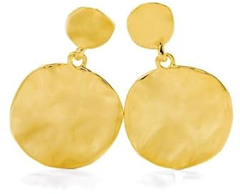 LUXENTER Pendientes acabados en oro amarillo de 18K - Seriri