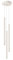 SOLLUX lighting Hängelampe Pendelleuchte Hängeleuchte Deckenlampe Lampe Decke Stahl 3 Flammig 19,5 x 19,5 x 104 cm Beige Pastelo