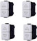 Interruptor doble interbloqueado para persiana 1P 10 A compatible con Bticino Matix