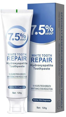 2025 Neu Hydroxyapatit-Zahnpasta für fortschrittlichen Zahnschmelzschutz, SP-6 Ultra Whitening Zahnpasta, SP-6 Probiotische Whitening Zahnpasta – verbesserte Formel mit 6 Probiotika, fluoridfrei