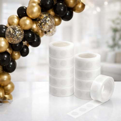 Inflate Decorate Ltd. 300 PCS Balloon Glue Dots, Double sided removable adhesive, Extra Strong sticky Dots for Birthday Party Wedding Christmas Decorations and DIY Scrapbooking Craft. (3)