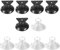 Lot de 10 Ventouse Changeur d'Ampoule, 2 Tailles MR16 GU10 Tête de Changeur de Lampe Outil de Retrait d'Ampoule Triangulaire Inversé pour Halogène Mini Rail Hotte de Cuisinière