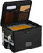 Relaxdays Bolsa Documentos Ignífuga, Caja Carpetas Impermeable, Tamaño A4, Maletín con Candado Numérico, con Asas, Negro, Poliéster, Tablero de Fibras, Plástico, 27 x 40 x 33 cm