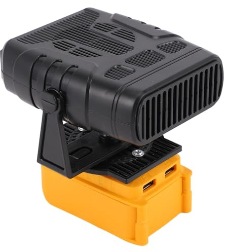 Tosuny Riscaldatore per Auto - Sbrinatore e Sbrinatore per Parabrezza da 200 W, Riscaldatore Portatile con 2 Uscite USB, 2 Livelli Regolabili, Temperatura Costante, Alimentato a Batteria