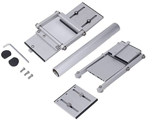 Haofy Elektrisches Sägen-Führungsschienen-Set für Werkbank, Langlebige Kreissägenschiene aus Aluminiumlegierung mit Guter Stabilität, Praktisch Zum Stein-/Plattenschneiden, 3 Schienenverbinder,
