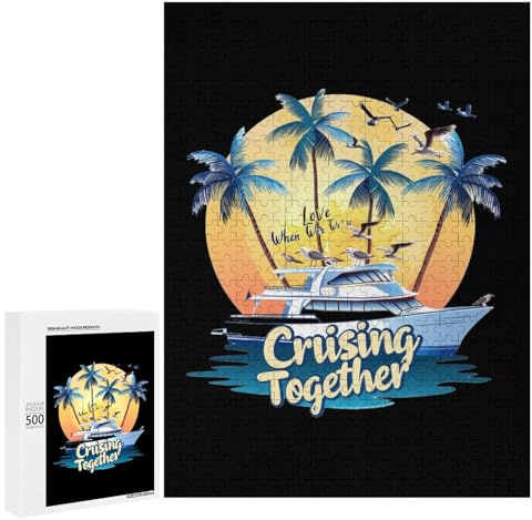 I Love It When We're Cruising Together Family Jigsaw Puzzle for Adults Wooden Challenging Puzzles Gift for Family Friends