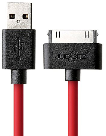 JuicEBitz 4m Super Core [20AWG Pure Copper] Fast Data & Charger Cable Lead for iPad 3 2 1, iPhone 4S 4, iPod - 1st to 6th Generation (4m, Limited Edition)