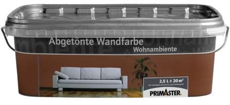 Primaster Wandfarbe Wohnambiente 2,5L Cappuccino Matt Innenfarbe Deckenfarbe