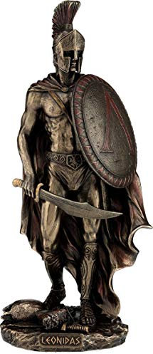 Leonidas The King of Sparta (Cold Cast Bronze Statue / Sculpture 26 cm)