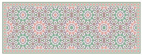 Laroom Alfombra vinílica de Cocina Casablanca Mosaico 50x133cm