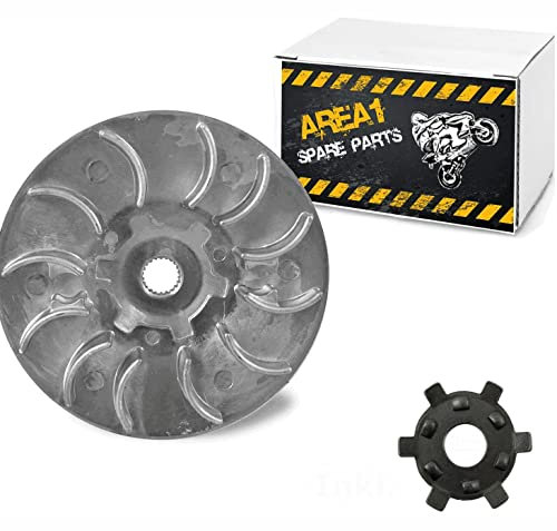 Area1 Ersatz Keilriemenscheibe/Lüfterrad für 50ccm 2-Takt. kompatibel mit Speedfight 3 Speedfight 4, Jetforce, Citystar, Django, Elystar, Ludix, Kisbee, Looxor, New Vivacity, TKR, Streetzone