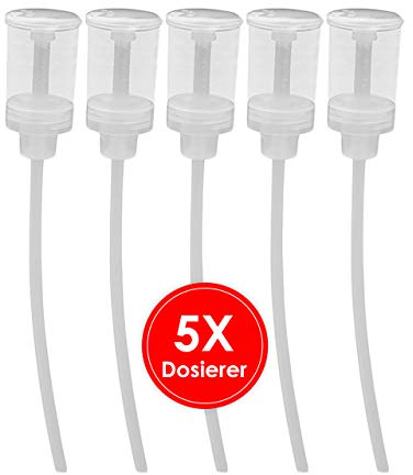 BiOHY Reinigungsmittel Dosierer (5er-Set) | chemiebeständiger Portionierer mit präziser Skala | Dosierhilfe für schnelles & einfaches Abfüllen | passend zu allen BiOHY Reinigungsflaschen
