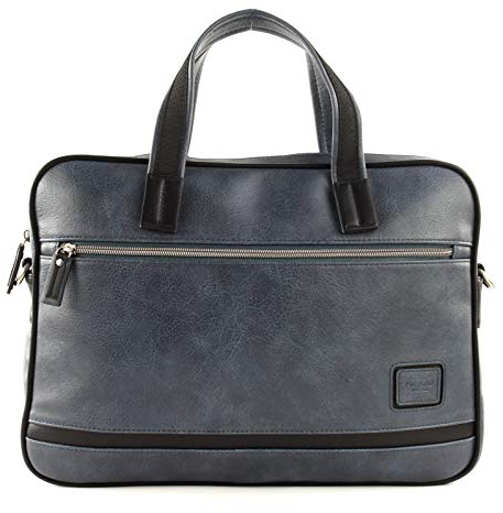 Picard, Männer Laptoptasche, in der Farbe Jeans-Blau, mit Lederoptik, 39cm, mit Zwei Henkel, 24631U505Y