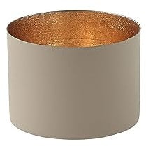 Gift Company [MM] [W] Chennai, Windlicht M, Sandstone/Gold