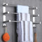 LANMOU 304 Edelstahl 3-Stangen Handtuchhaltern Teleskop Ohne Bohren, 50cm - 90cm Wandmontage Bad Handtuchablage mit Haken Einziehbar Selbstklebend Handtuchstangen für Badezimmer Küchen Toilette