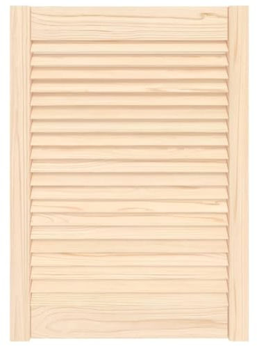 vidaXL Puerta Tipo Persiana con Celosía Rejilla Armario Tablillas Guardarropa Separador Decoración 69x49,4cm Madera Maciza de Pino