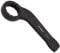 WEDO Schlag-Ringschlüssel,Ringschlüssel,Schraubenschlüssel,40 Chromstahl,Metrisch,SW 46mm,Länge 240mm,schwarzer Spray auf der Oberfläche,Verschleißfestigkeit Ringschraubenschlüssel