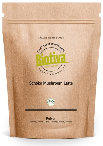 Choco Mushroom Latte 100g - embouteillé et fabriqué en Allemagne - Biotiva