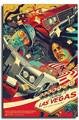 Cesar Moreno Fear And Loathing Las Vegas Mondo Poster Dekorative Malerei Leinwand Wandkunst Wohnzimmer Poster Schlafzimmer Gemälde 40 x 60 cm