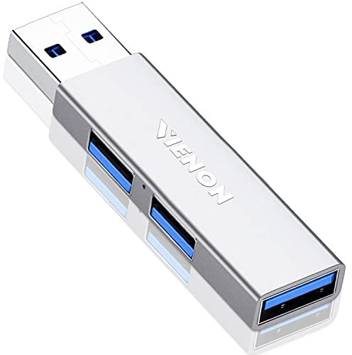 VIENON Aluminium 3-Port USB 3.0 Hub for Laptops, Desktops, Gaming Consoles, Flash Drives, Hard Disk Keyboards, Mice, Printers, Cameras, Card Readers, Cellphone OTG Adapter, USB Fan, Cables