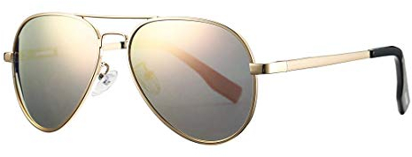 COASION Pilotenbrille Polarisierte Sonnenbrille klein für Herren Damen Polarisiert UV400 Schutz Retro Piloten Sonnenbrillen Vintage, 52MM