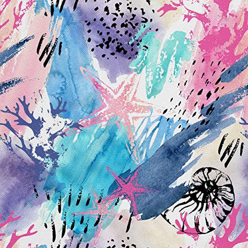 HEKO PANELS Stoff Oxford Wasserdichte Meterware Canvas-Stoff Polyester Zum Nähen Nähstoffe Möbelstoffe Dekostoffe Handwerken Wasserabweisend Blickdicht Ozean 1 Meter 155 x 100 cm