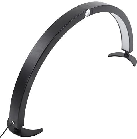 Asixxsix Luce per L'estensione delle Ciglia, Lampada da Scrivania per Unghie a Mezzaluna a LED da 28 Pollici Regolabile Pieghevole 3200k-5600k 2000LM 40w Luce a Mezzaluna con Telecomando