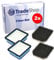 2x Trade-Shop 2in1 Filter-Set (HEPA-Filter + Vormotorfilter) kompatibel mit Electrolux AEG Bork Staubsauger ersetzt ASKW1 900923275 140117409023