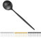 Bestdin Cucharas de 12 piezas, exquisito juego de cucharas de sopa de 12 cm (4,7 pulgadas), negro mate, cucharas de café de acero inoxidable, para casa/restaurantes/fiestas, apto para lavavajillas