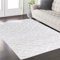 Taracarpet Teppich fürs Wohnzimmer Schlafzimmer und Kinderzimmer Skandi Boho Designerteppich hoch-tief Struktur Rauten Uni weiß 160x230 cm