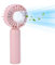 Miawtro Mini Handheld Fan, Portable Hand Fan, Small Fan Handheld with 3-Speeds USB Rechargeable Personal Small Desk Fan with Base for Home Office School Travel Sport Outdoor Activities (Pink)