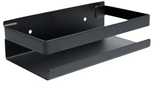 DOESS Portaspezie-Contenitori spezie- da cucina-Portaspezie da appendere-Portasapone-Organizzatore per spezie-Cestino per spezie (Nero, 20 CM)