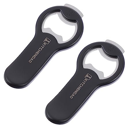 TOPBATHY Décapsuleur Magnétique Lot de 2 Ouvre-bouteilles Ouvre-boîte Rapide Multifonctionnel Ouvre-boîte en Acier Inoxydable Outil de Cuisine