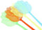 10er Set fliegnklatsche Hand bunt Fliegenklatschen