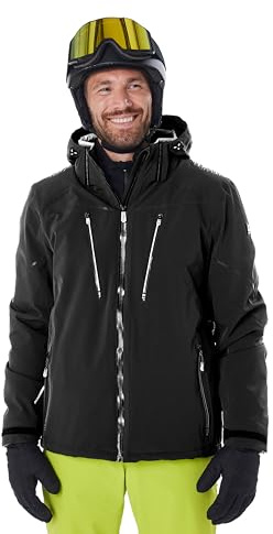 killtec Herren Ksw 50 Mn Ski Jckt Skijacke/Funktionsjacke mit abzipbarer Kapuze, Schneefang und Unterarmventilation (1er Pack)