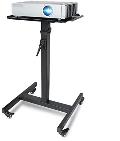 WUHUQN Projector Mounts Projector Stand Tray Cart Universal Telescopic Lift Portable Movable Workbench Floor Home Office Shelf Projector Shelf Black Projector Accessories