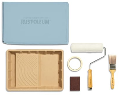 Rust-Oleum Ready to Roll - Eco Paint Kit (Large) - Matt Wall Paint Soft Blue